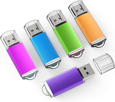 K&ZZ 4GB USB Flash Drive 5 Pack USB 2.0 Memory Sticks Flash Drives