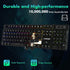 RGB Gaming Keyboard and Breathing Mouse Combo, Adjustable Backlit Mechanical Feeling Keyboard with 4 Colors, 4800DPI