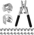 GuanDaooL Rotable Dual Head Cage Nut Tool Kit with 10 Sets M6 Silver
