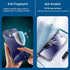 2-Pack Anti-Blue Light Matte Screen Protector for iPhone 15 Pro, Blue Light Blocking Tempered Glass Film 6.1", Full
