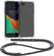 kwmobile Crossbody Case for iPhone SE (2022/2020) / iPhone 8 / 7 - Clear TPU Cover with Lanyard Strap
