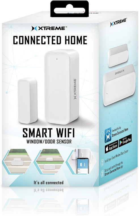 Xtreme Smart Wi-Fi Window & Door Sensor, Wireless 2.4GHz Door Sensor, No Hub Required, App Compatible