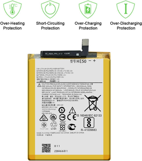 Replacement Battery for E5 Plus XT1924-7 (T-Mobile), Compatible with XT1924-4, E5 Supra XT1924-6, SNN5989A