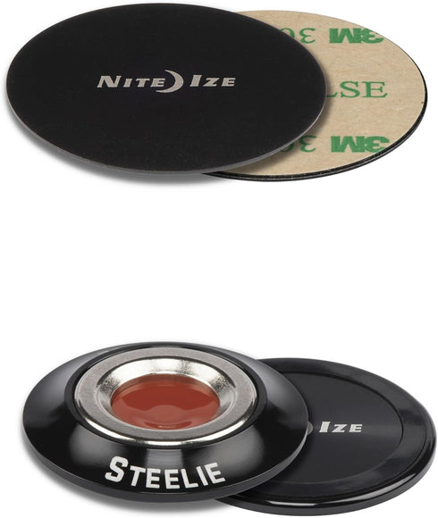 Nite Ize Steelie Orbiter Magnetic Socket and Metal Plate - Car Mobile Phone Holder - Phone Metal Plate - Magnetic Phone