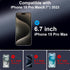 iPhone 15 Pro Max Privacy Screen Protector, 6.7" Tempered Glass, 9H Hardness, Edge to Edge, Anti-Spy, 2 Pack.