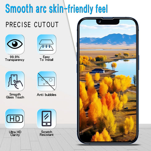Slanku (3 Pack) Privacy Screen Protector for iPhone 13/iPhone 13 Pro, Anti-Spy, Full Coverage, Case Friendly
