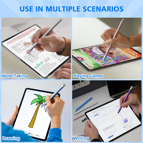 STYLUSLINK 5 Pack Stylus Pen for Touchscreen, Dual Fiber Stylus, High Sensitivity and Precision, Universal Stylus Pen