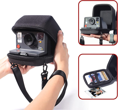 Protective Hard Shell Case for Polaroid OneStep Instant Film Cameras - Black