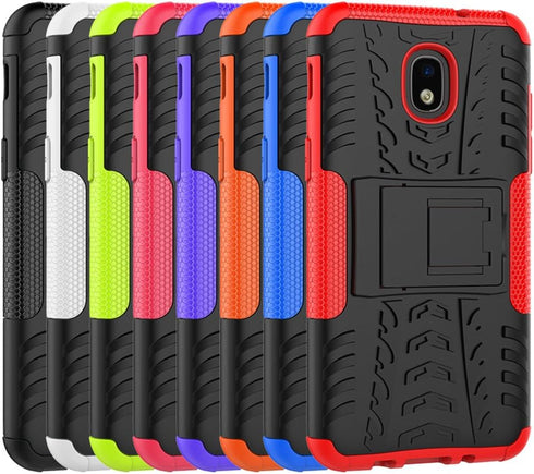 Yiakeng Galaxy J7 2018 Shockproof Protective Case with Kickstand (Blue)