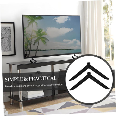SHOWERORO 1 Universal TV Stand Base Legs Replacement Compatible Models Easy Installation for Tabletop Mounting