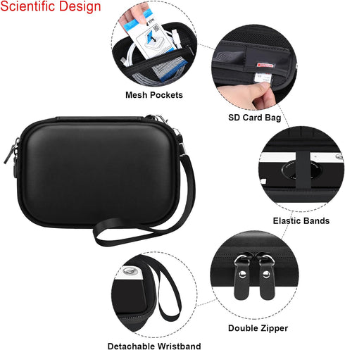 Elonbo Camera Carrying Case for Kodak Printomatic Digital Instant Print Camera, Portable Bluetooth Photo Printer