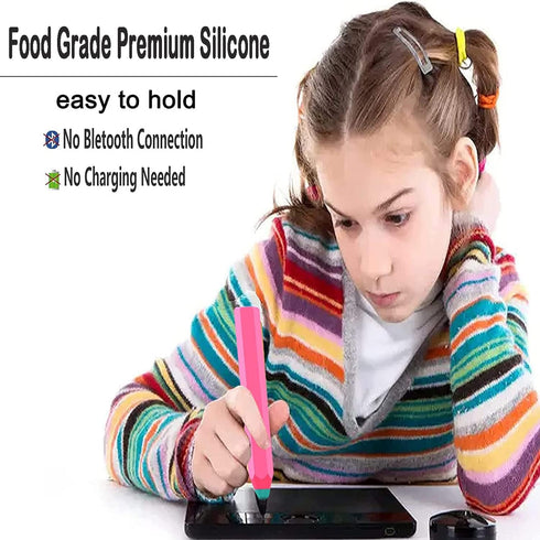 Kids Stylus Pens for Touch Screens, Kenkor Crayon Pencil Shape Universal Capacitive Stylus for iPad/iPhone/Android