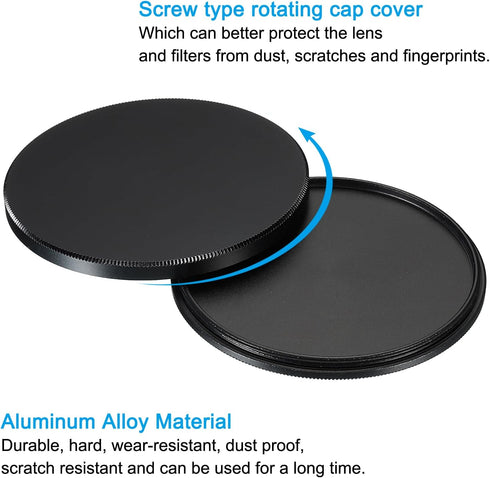 PATIKIL 67mm Lens Cap, Universal Camera Lens Cap Cover with Cleaning Cloth for Photography Filter