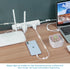 40PCS Clear Adhesive Cable Clips, Upgraded Wire Holders for Wall, Strong Cord Organizer for Under Desk, Indoor/Outdoor