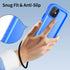 SPORTLINK Waterproof Case for iPhone 12 Pro, Rugged Shockproof Dustproof Full Body Screen Protector, Blue