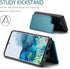 Asuwish Wallet Case for Samsung Galaxy S20 5G - 6.2" PU Leather, RFID Blocking, Screen Protector, Card Holder, Green.