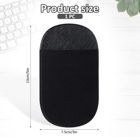 Aeaocvo Slim Mouse Holder for Laptop, Universal Stick-On Mouse Pouches with Reusable Adhesive Mouse Pocket, Mouse