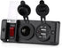 12V Waterproof Cigarette Lighter Socket, Dual USB Power Socket Switch Panel for Car RV Marine Boat
