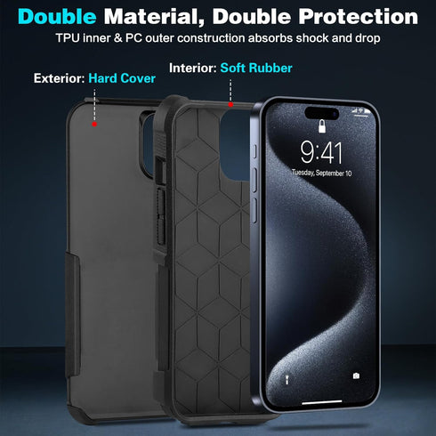 Shopify SEO Optimized:
iPhone 15 Pro Max Case - 5 in 1 Heavy-Duty Slim, Cute Leopard + 2 Screen & Camera Lens