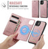 PlusnapX 12 12 2-in-1 12 Wallet Case for iPhone / iPhone Pro Compatible with Magsafe, PU Leather Flip RFID Blocking