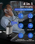 BERTHALESS 4 1 16/15/14/13/12/11/X,Galaxy,Pixel Retractable Car Charger, in Fast Charging Car Charger USB-C & USB-A