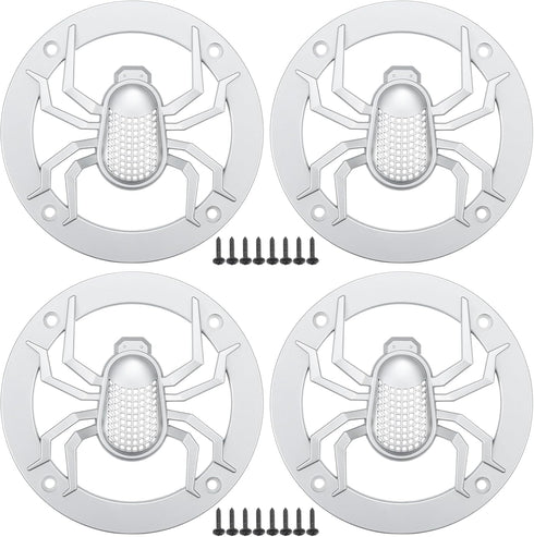 ACROPIX Universal 4" Car Speaker Grills Cover, Round 4 Inch Audio Speaker Subwoofer Guard Protective Case with Mounting