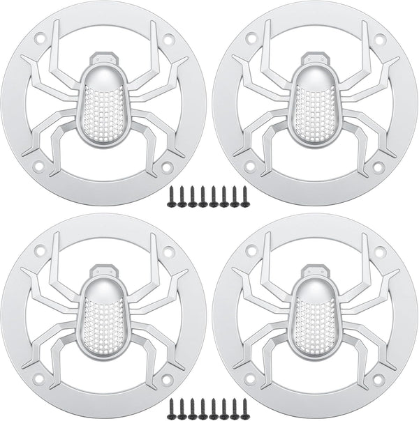 ACROPIX Universal 4" Car Speaker Grills Cover, Round 4 Inch Audio Speaker Subwoofer Guard Protective Case with Mounting