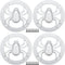 ACROPIX Universal 4" Car Speaker Grills Cover, Round 4 Inch Audio Speaker Subwoofer Guard Protective Case with Mounting