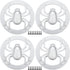 ACROPIX Universal 4" Car Speaker Grills Cover, Round 4 Inch Audio Speaker Subwoofer Guard Protective Case with Mounting