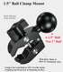 BRCOVAN 1.5'' 0.5'' 1.75'' 1.5 Inches Ball Clamp Mount Base with Aluminum Alloy Tough-Claw, Fit Handlebar Rail
