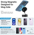 Ankndo Vacuum Suction Phone Holder-Vacuum Magnetic Phone Mount Suction Cup Car Phone Holder Suction Phone mount Use on