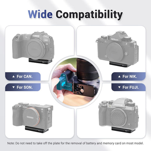 Quick Release Plate for AirTag - Metal Camera Mount Adapter for Tripod Compatible with Canon, Sony, Nikon