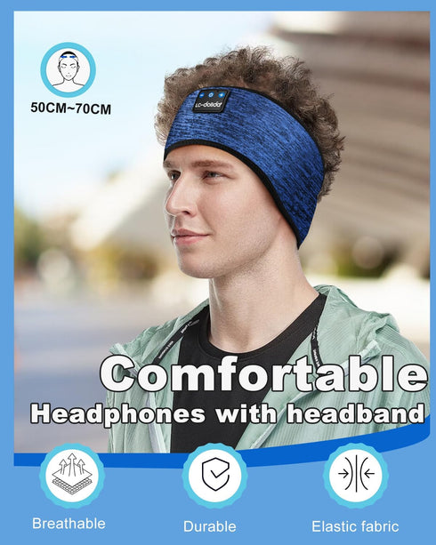 LC-dolida Wireless Bluetooth Headphones, Ultra-Thin Sports Earphones for Women, Perfect for Yoga and Workout