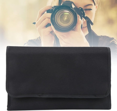 Collapsible Camera Lens Filter Wallet Case 10 Pockets Filter Bag for P Series Filter Pouch