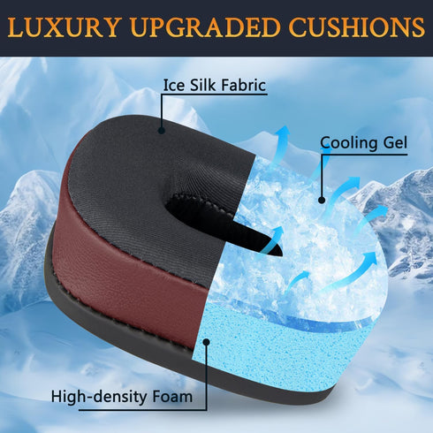 SOULWIT Cooling Gel Replacement Ear Pads for Marshall Major I/II/III/IV/V Headphones, Noise Isolation Foam