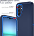 I-HONVA Shockproof Dust/Drop Proof Case for Samsung Galaxy A25 5G, Rugged Heavy Duty 3-Layer Protection, Navy Blue