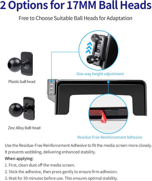 Masergogo 2020-2022 2019-2021, 10.25" 360 Car Phone Holder for Mercedes-Benz GLC-Class / C-Class Screen Fixed Clip