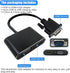 INGQI 2 1,1080P@60HZ New VGA to HDMI+VGA Adapter for Dual Monitors, VGA to HDMI Adapter Splitter in Full HD Display