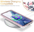 Esdot Case for Samsung Galaxy S20 FE, Built-in Screen Protector, Fashionable Designs for Women, Pink Flowers