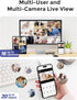 Hugolog 3K 5MP Indoor Security Camera with Auto-Focus, Ideal for Baby Monitor/Pet Camera, Starlight Night Vision, AI