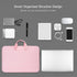 11.6-12.9 Inch Laptop Bag Sleeve for Women, TSA Travel Briefcase with Organizer for Lenovo, Macbook, Pink