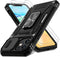 DEERLAMN iPhone 11 Case - Black, Military Grade Shockproof, Slide Camera Cover, Screen Protector (2 Packs), Rotated