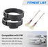 Door Speaker Adapter Bracket 6.5 with Wiring Harness Connector for VW Passat, Golf, Jetta, Beetle