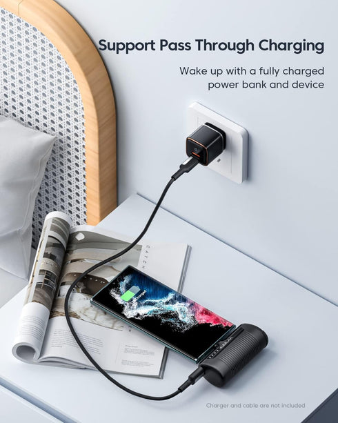 Kuulaa Portable Charger 4500mAh USB C Power Bank, Compact Battery Pack for iPhone 15, Samsung Galaxy, Moto, LG, Pixel,