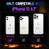for iPhone 12 Phone Case for Men Women, Cool Skull Skeleton Funny Gothic Hollow Phone case for Apple 12 Cute Hollowed Plated Shockproof Cover for Boys Girls, Silver