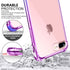 GeekZone iPhone 8 Plus/7 Plus Case, Colorful Shock Absorption Technology with Hard Back Panel (Bluepurple)