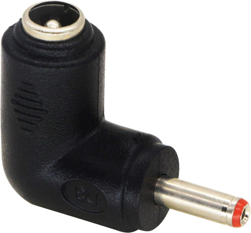 zdyCGTime DC 3.5x1.35mm Male 90 Degree Angle to DC5.5x2.1mm Female Adapter, 5 Volt DC Barrel Power Jack Charging Cable
