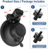 Dash Cam Mount, Suction Cup for Windshield & Dashboard, Compatible with ROVE R2-4K, CHORTAU Dash Cam, Suitable for Most