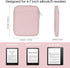 Cayeelu 6-7 Inch Padded Sleeve Pouch for eBook/E-Reader/Kindle Paperwhite/Kindle Oasis (Pink-PU)