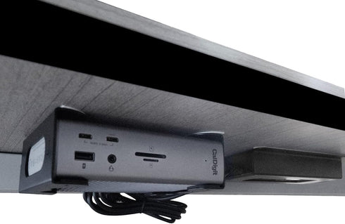 Under Desk Holder for Thunderbolt 4/3 Dock and Power Cable, Iron Storage Rack for TS4/TS3 Plus